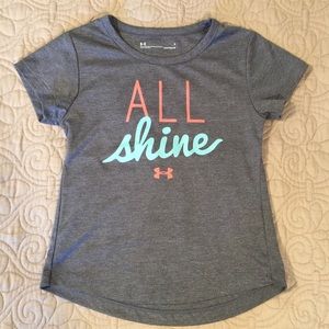 Girls under armour top size 5